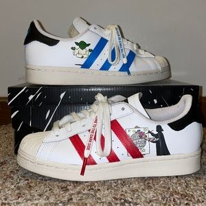 Adidas Star Wars Superstar kids 4 women’s 6 Darth